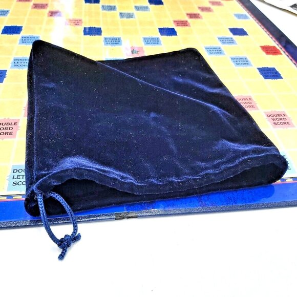 Milton Bradley Scrabble Crossword Game Collector's Edition Blue & Gold Metal Tin - Picture 9 of 16